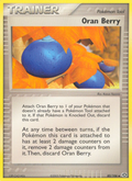 Oran Berry 80/106 Pokémon EX Emerald (2005) English card — catalogue reference