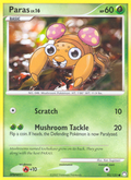 Paras 92/123 Pokémon Mysterious Treasures (2007) English card — catalogue reference