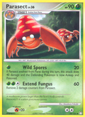 Parasect 58/123 Pokémon Mysterious Treasures (2007) English card — catalogue reference