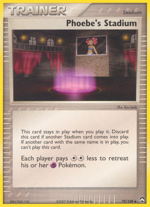 Phoebe's Stadium 79/108 Pokémon EX Power Keepers (2007) English card — catalogue reference