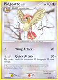 Pidgeotto 58/132 Pokémon Secret Wonders (2007) English card — catalogue reference