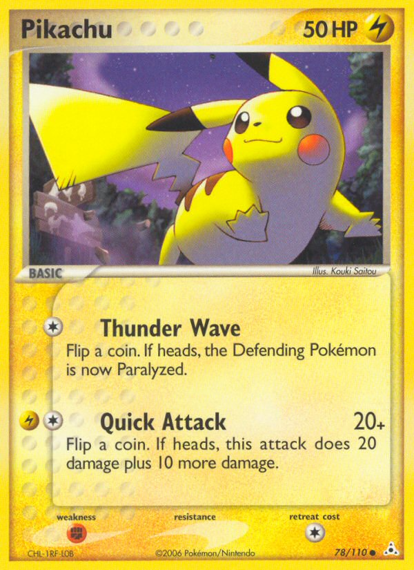 Pikachu 78/110 Pokémon EX Holon Phantoms (2006) English card — catalogue reference