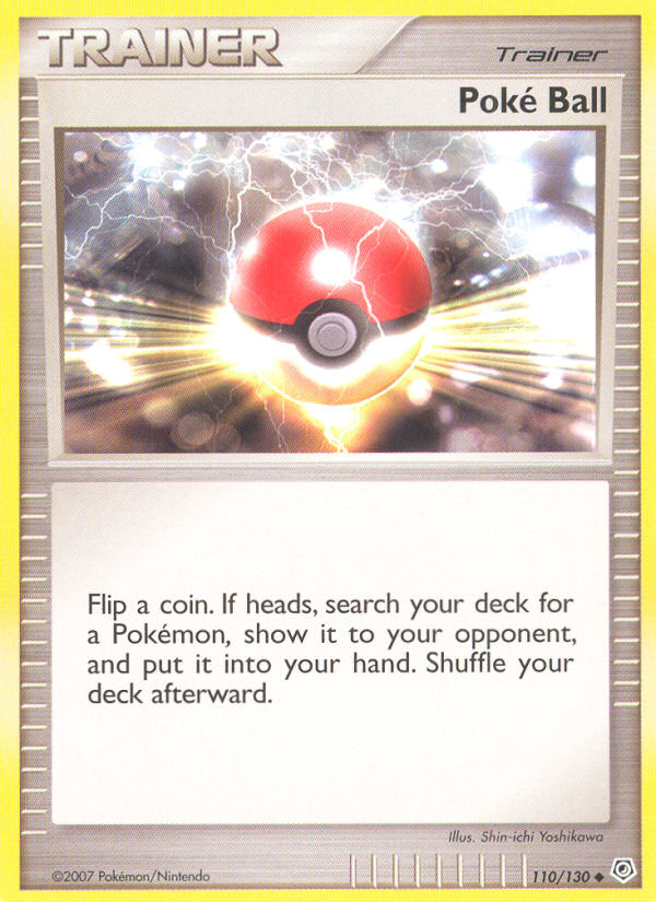 Poké Ball 110/130 Pokémon Diamond & Pearl (2007) English card — catalogue reference
