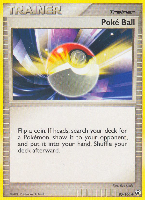 Poké Ball 85/100 Pokémon Majestic Dawn (2008) English card — catalogue reference