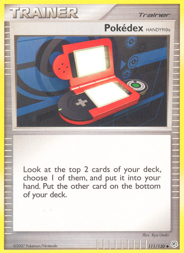 Pokédex HANDY910is 111/130 Pokémon Diamond & Pearl (2007) English card — catalogue reference
