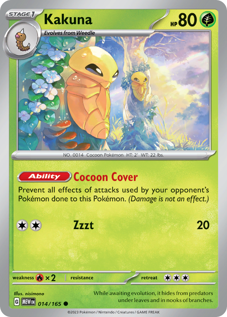 Kakuna 14/165 — English Pokémon 151 (2023)