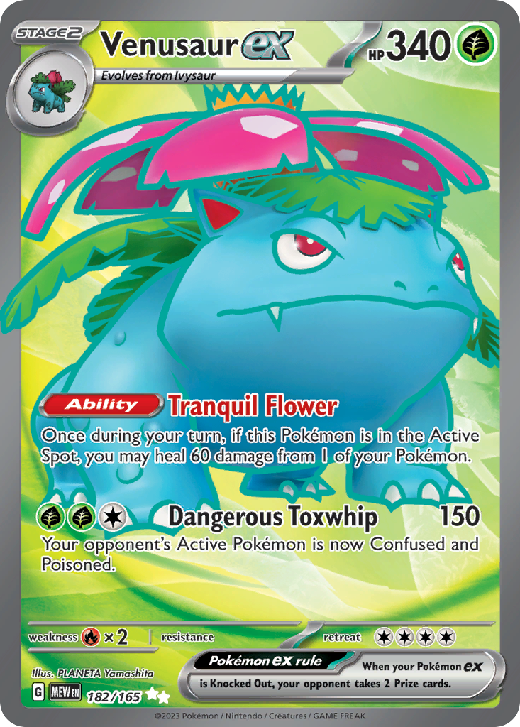 Venusaur ex 182/165 — English Pokémon 151 (2023)