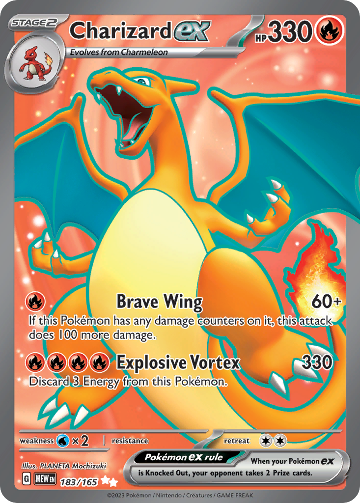 Charizard ex 183/165 — English Pokémon 151 (2023)