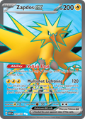 Zapdos ex 192/165 — English Pokémon 151 (2023)