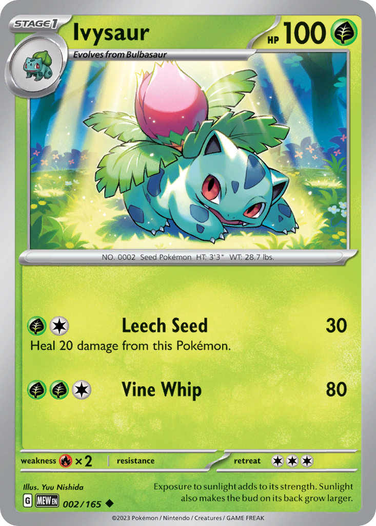 Ivysaur 2/165 — English Pokémon 151 (2023)