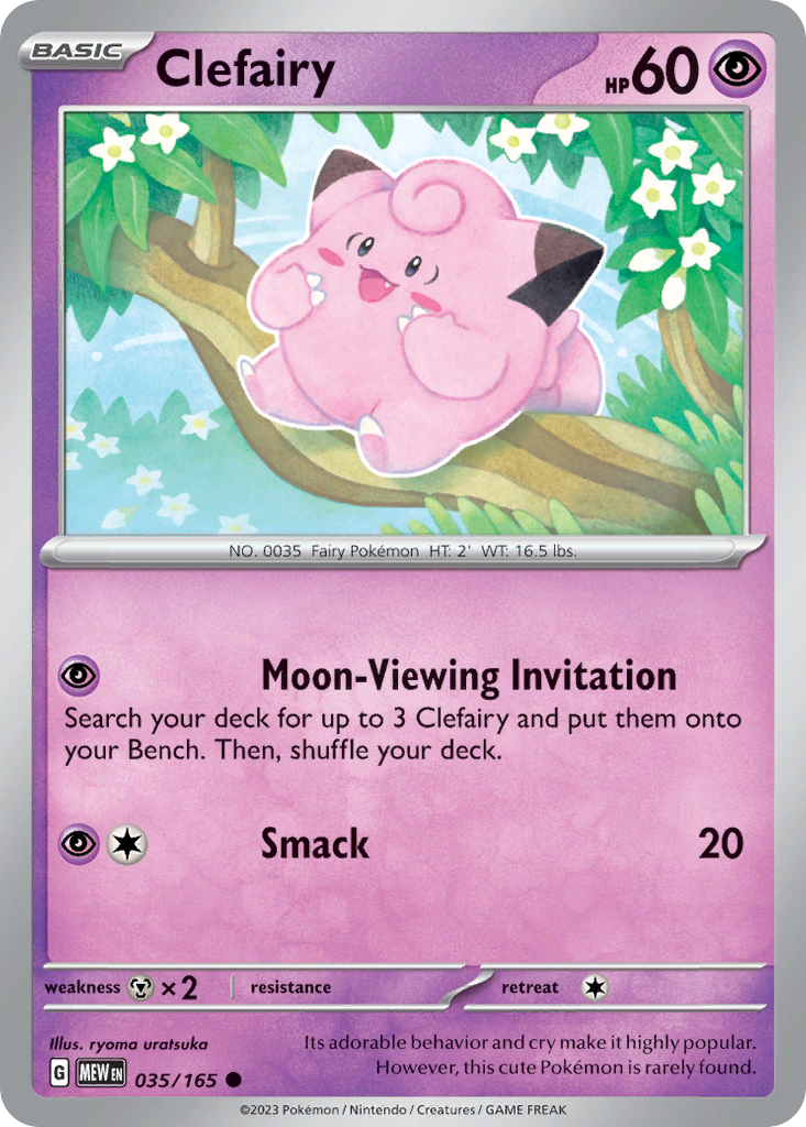 Clefairy 35/165 — English Pokémon 151 (2023)