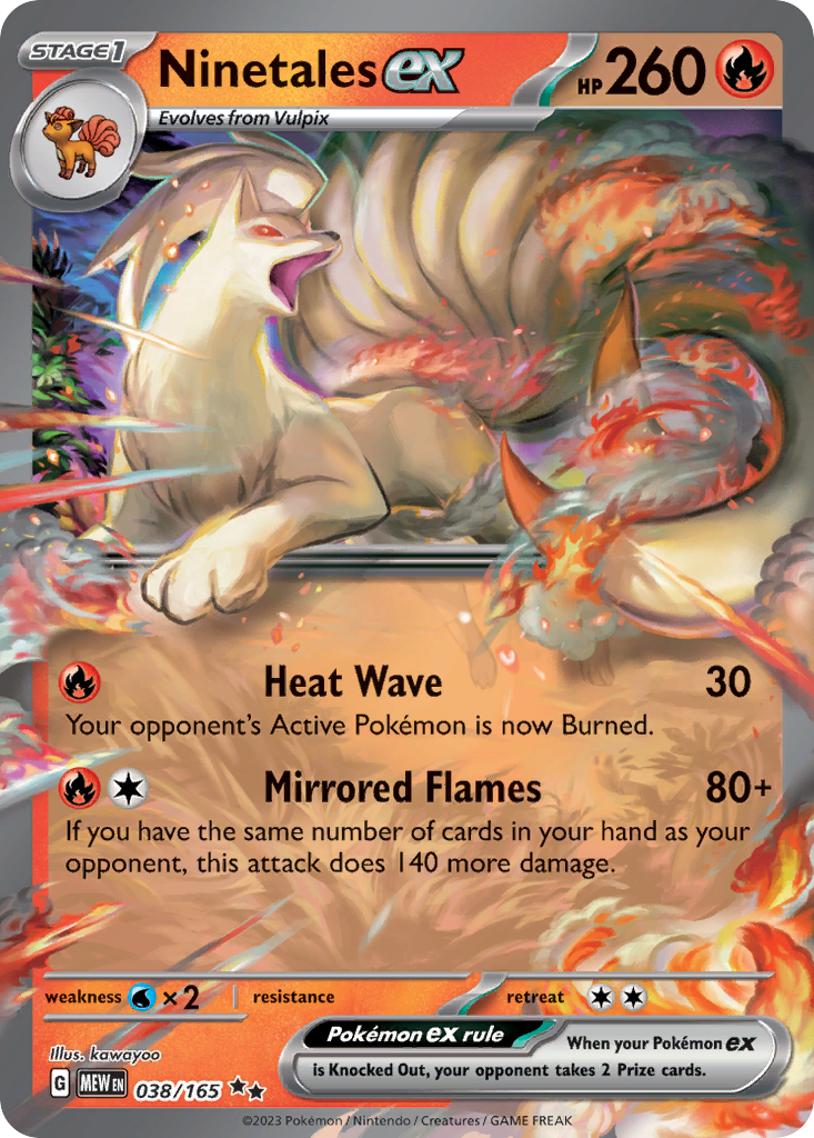 Ninetales ex 38/165 — English Pokémon 151 (2023)