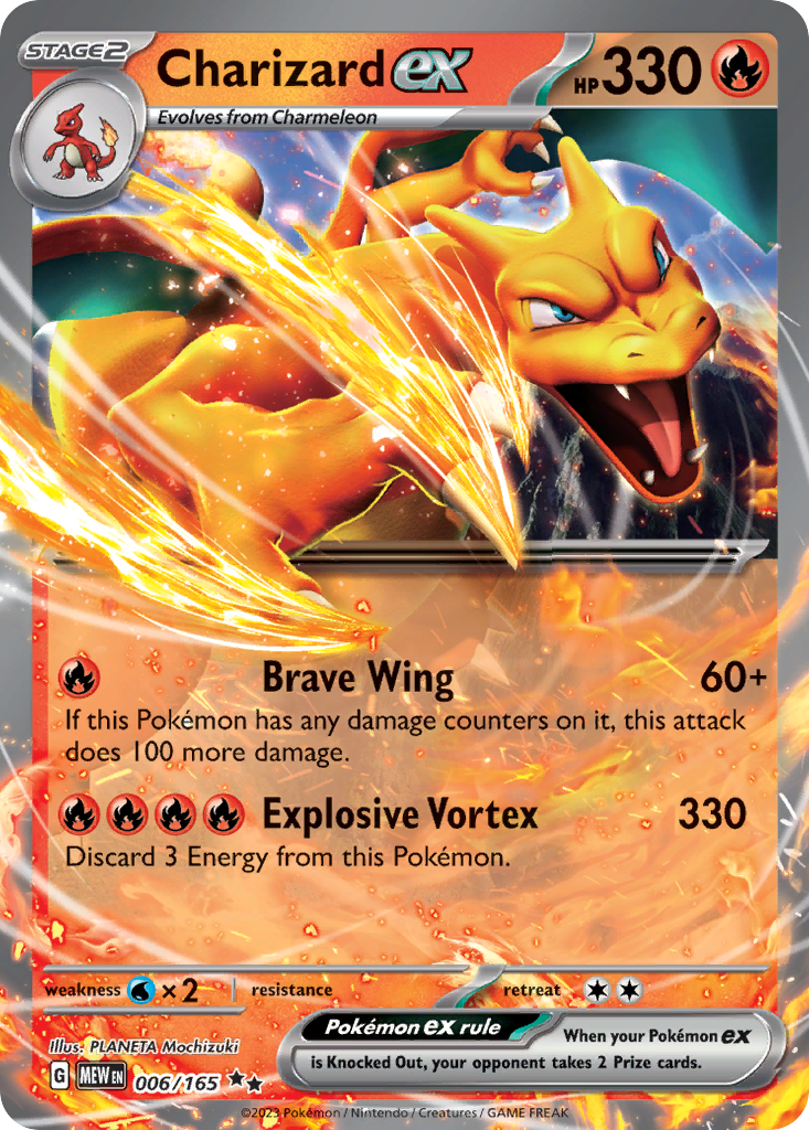 Charizard ex 6/165 — English Pokémon 151 (2023)