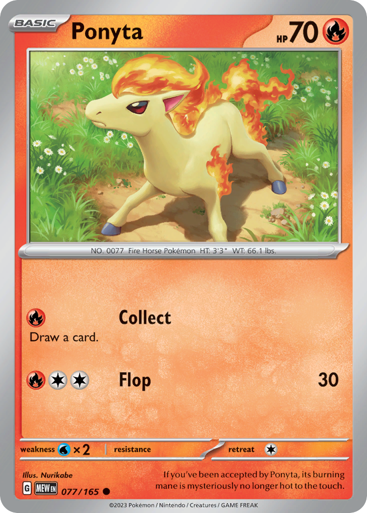Ponyta 77/165 — English Pokémon 151 (2023)