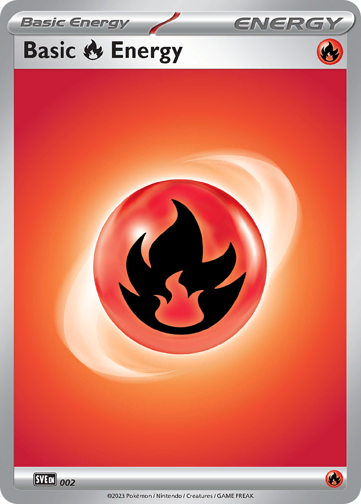 Basic Fire Energy SVE 002 — English Pokémon 151 (2023) foil Energy catalogue reference