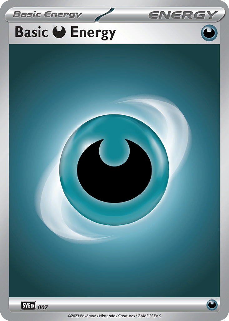 Basic Darkness Energy SVE 007 — English Pokémon 151 (2023) foil Energy catalogue reference