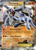 Machamp-EX 37/95 English Pokémon card from Ancient Origins (2015)