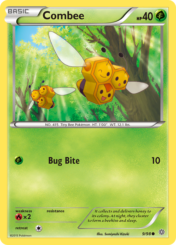 Combee 9/95 English Pokémon card from Ancient Origins (2015)