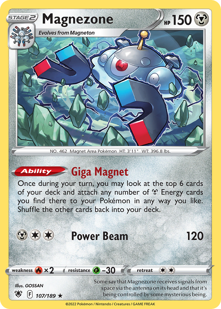 Magnezone 107/189 — English Pokémon Astral Radiance (2022)