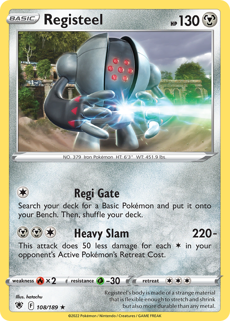 Registeel 108/189 — English Pokémon Astral Radiance (2022)