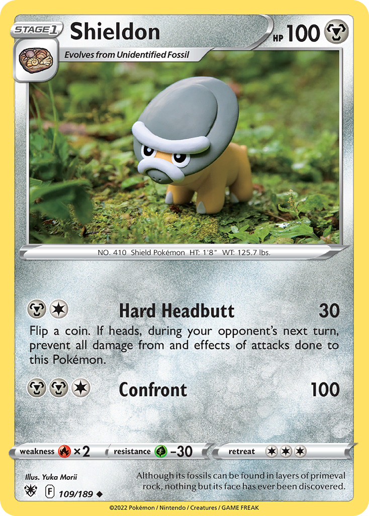 Shieldon 109/189 — English Pokémon Astral Radiance (2022)