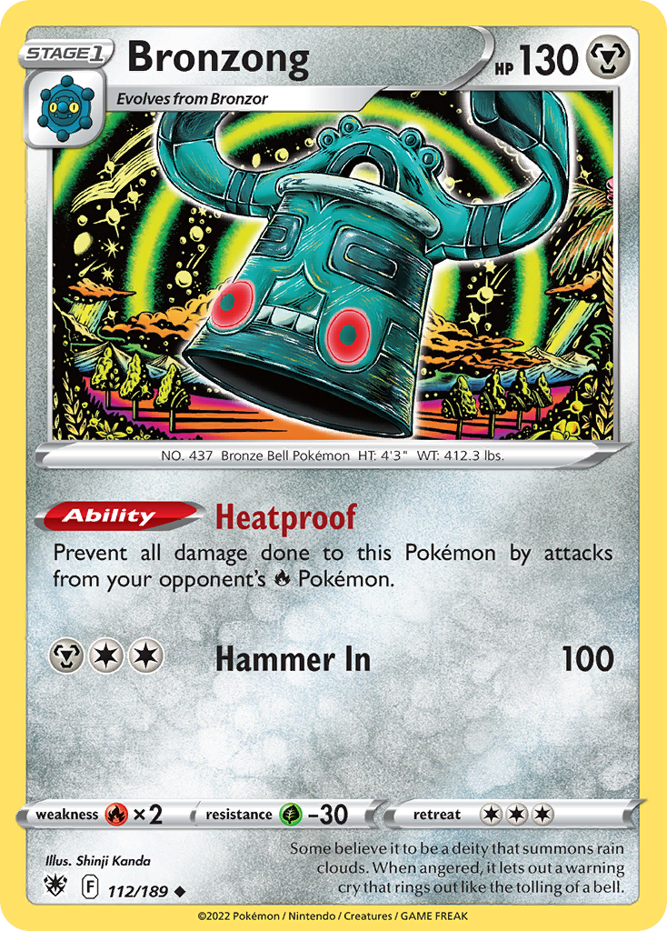 Bronzong 112/189 — English Pokémon Astral Radiance (2022)