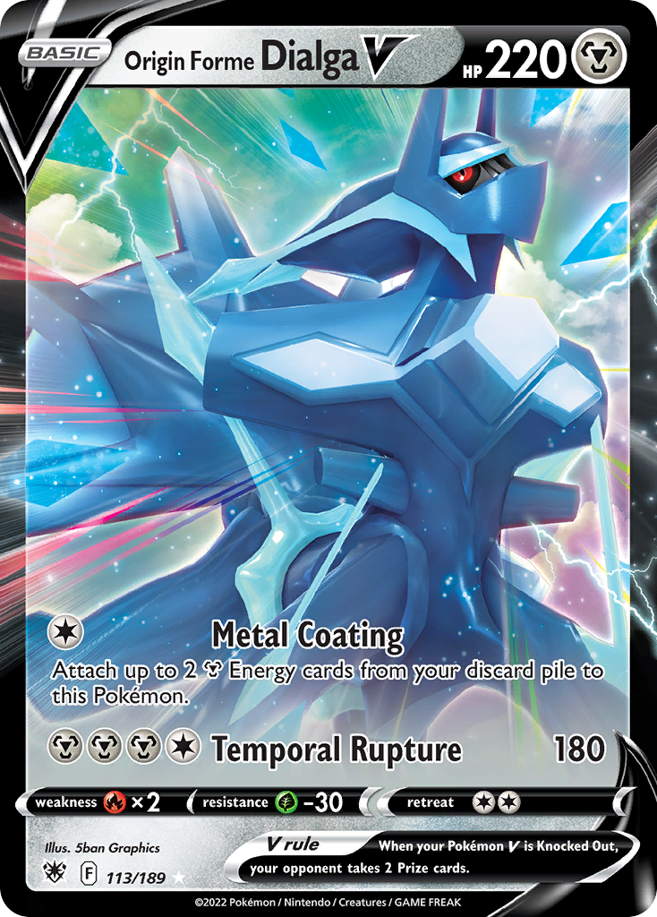 Origin Forme Dialga V 113/189 — English Pokémon Astral Radiance (2022)