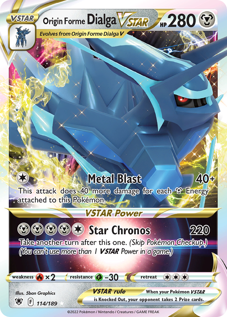 Origin Forme Dialga VSTAR 114/189 — English Pokémon Astral Radiance (2022)