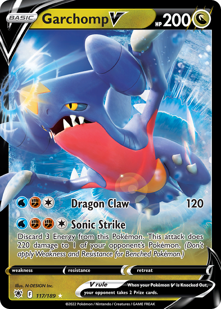 Garchomp V 117/189 — English Pokémon Astral Radiance (2022)