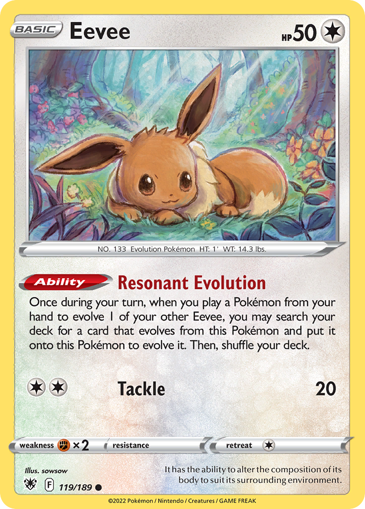 Eevee 119/189 — English Pokémon Astral Radiance (2022)