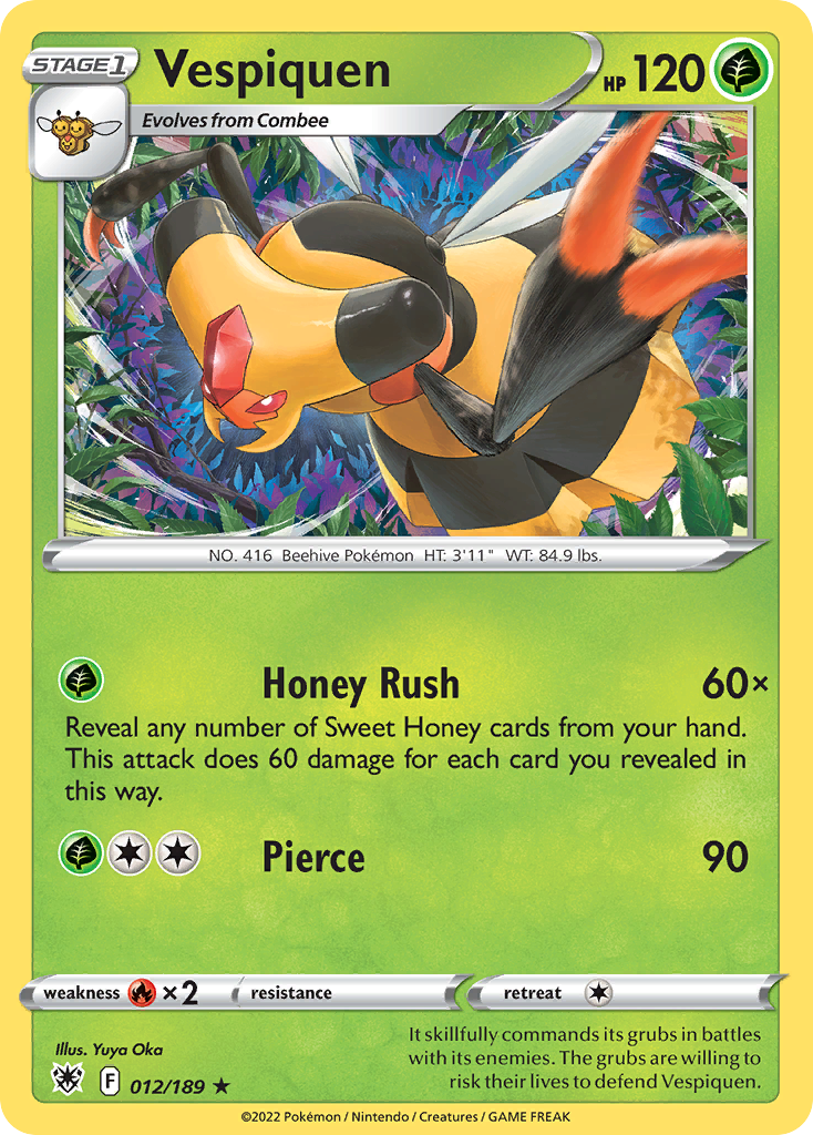 Vespiquen 12/189 — English Pokémon Astral Radiance (2022)