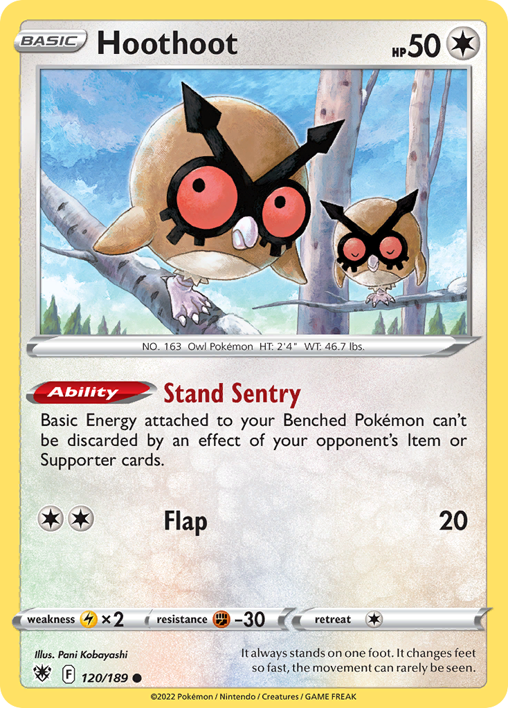 Hoothoot 120/189 — English Pokémon Astral Radiance (2022)