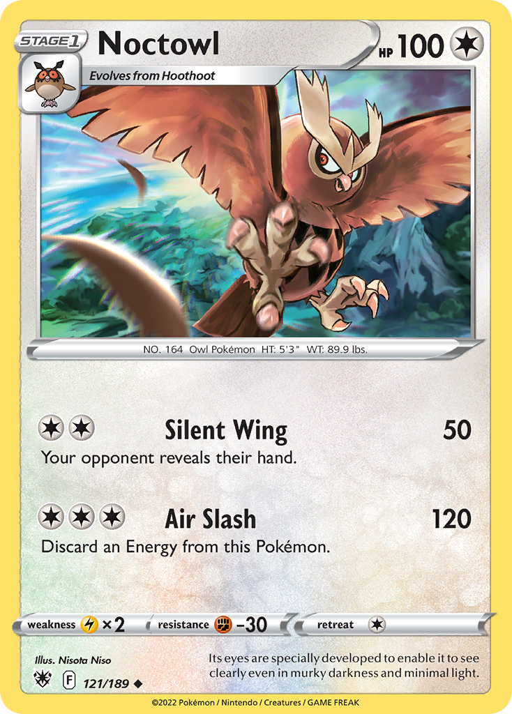 Noctowl 121/189 — English Pokémon Astral Radiance (2022)
