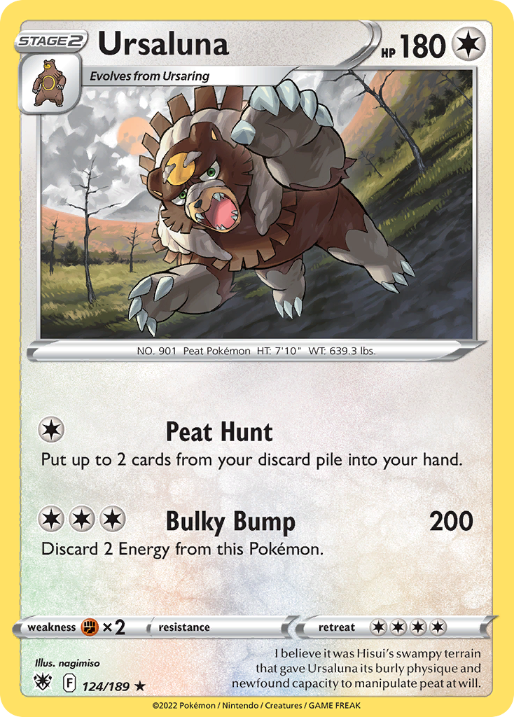 Ursaluna 124/189 — English Pokémon Astral Radiance (2022)