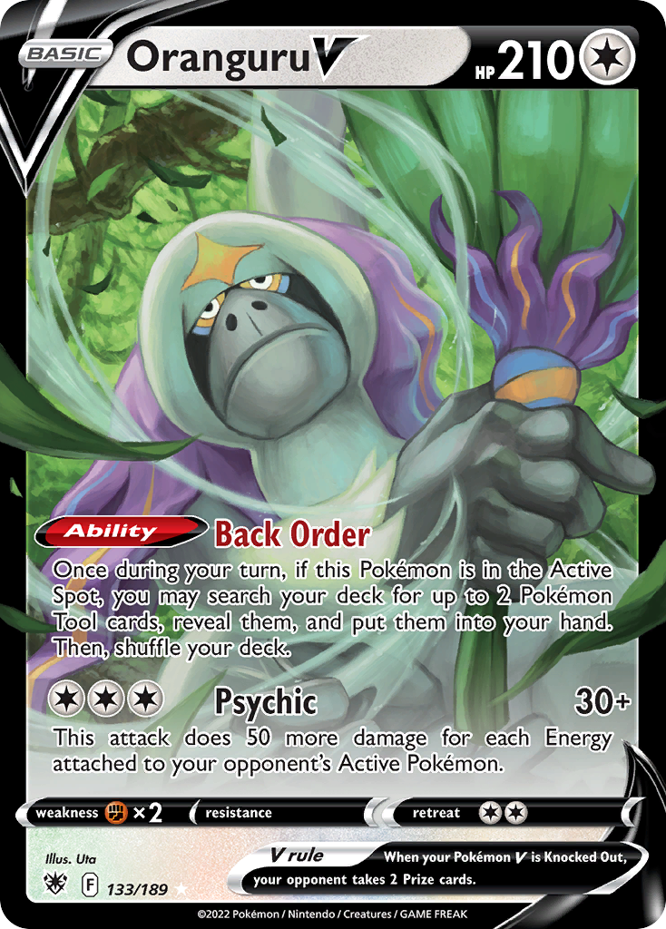 Oranguru V 133/189 — English Pokémon Astral Radiance (2022)