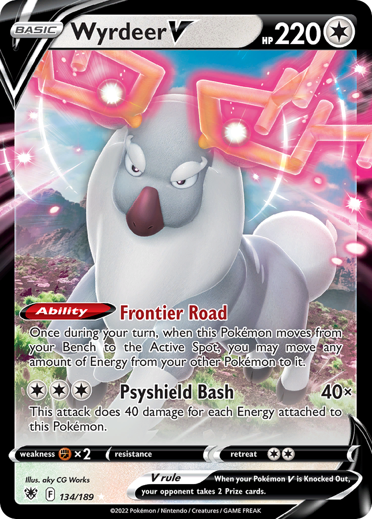 Wyrdeer V 134/189 — English Pokémon Astral Radiance (2022)