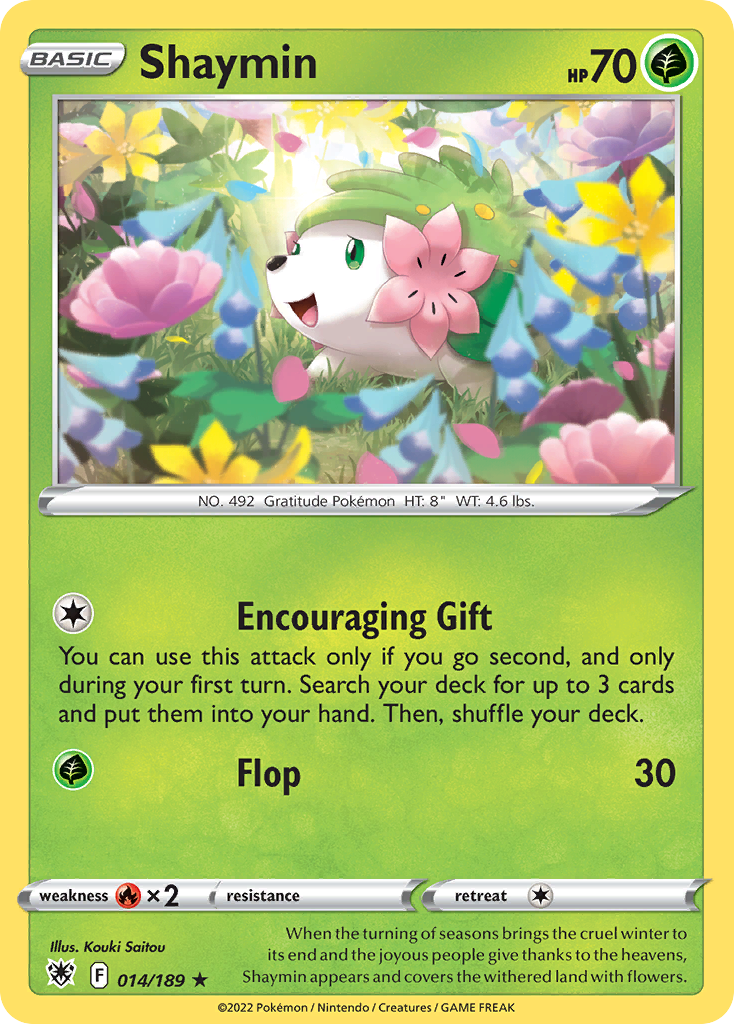 Shaymin 14/189 — English Pokémon Astral Radiance (2022)