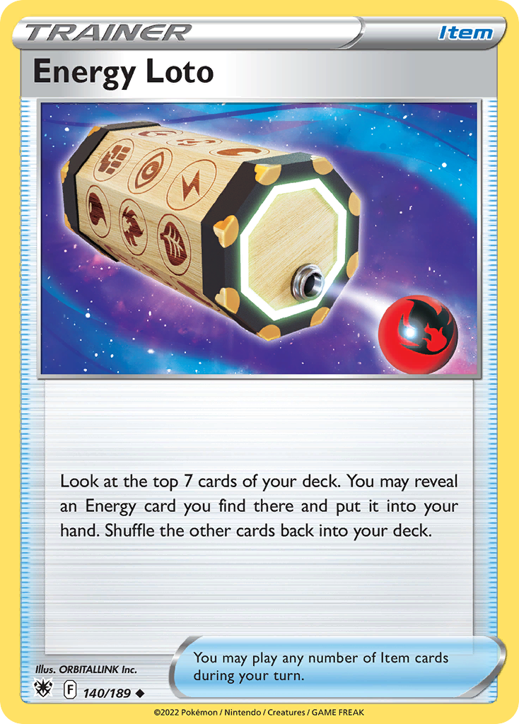 Energy Loto 140/189 — English Pokémon Astral Radiance (2022)
