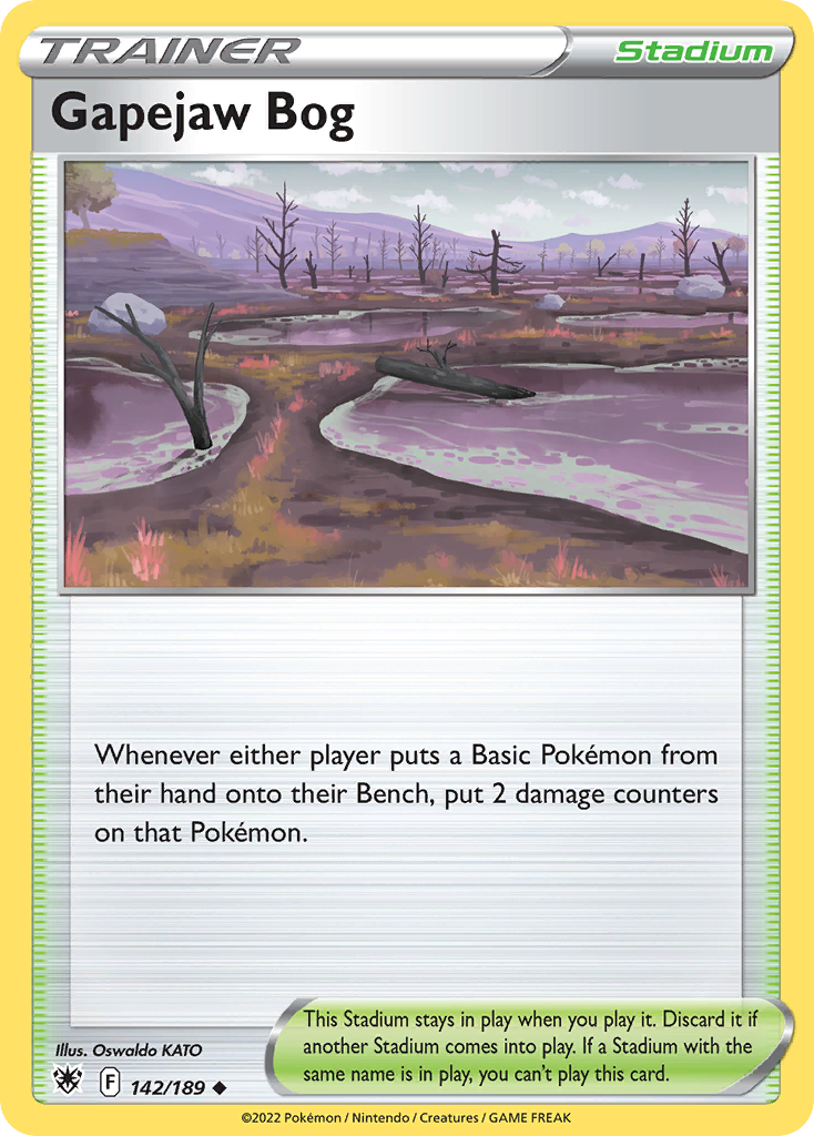 Gapejaw Bog 142/189 — English Pokémon Astral Radiance (2022)