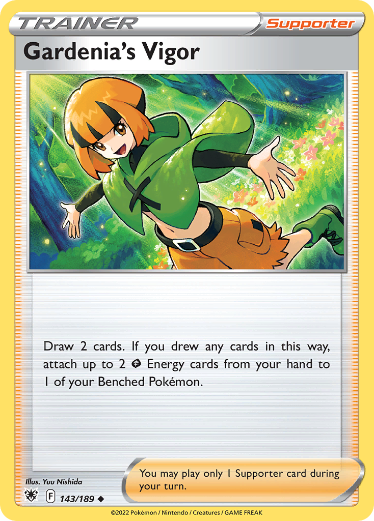 Gardenia's Vigor 143/189 — English Pokémon Astral Radiance (2022)