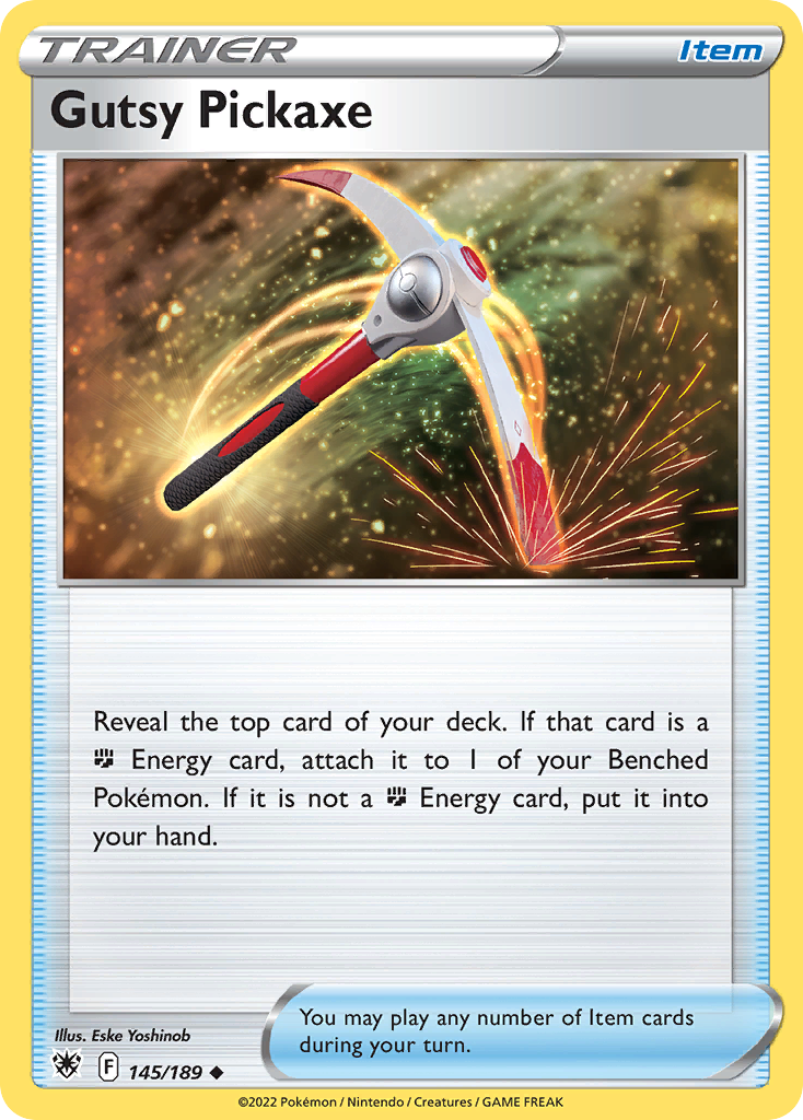Gutsy Pickaxe 145/189 — English Pokémon Astral Radiance (2022)