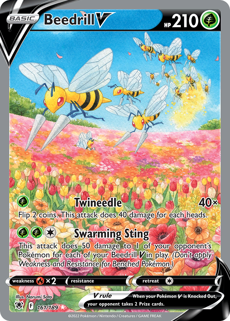 Beedrill V 161/189 — English Pokémon Astral Radiance (2022)