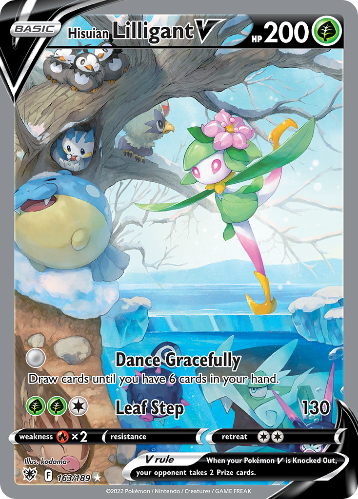 Hisuian Lilligant V 163/189 — English Pokémon Astral Radiance (2022)