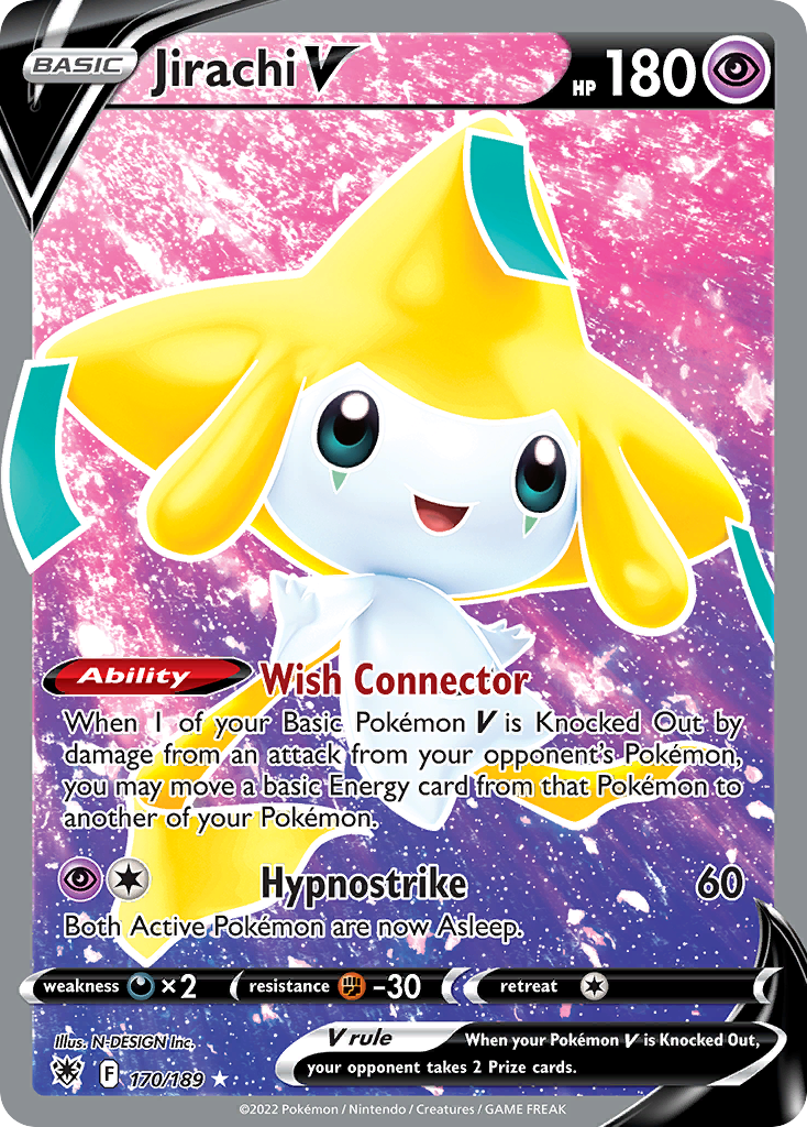 Jirachi V 170/189 — English Pokémon Astral Radiance (2022)