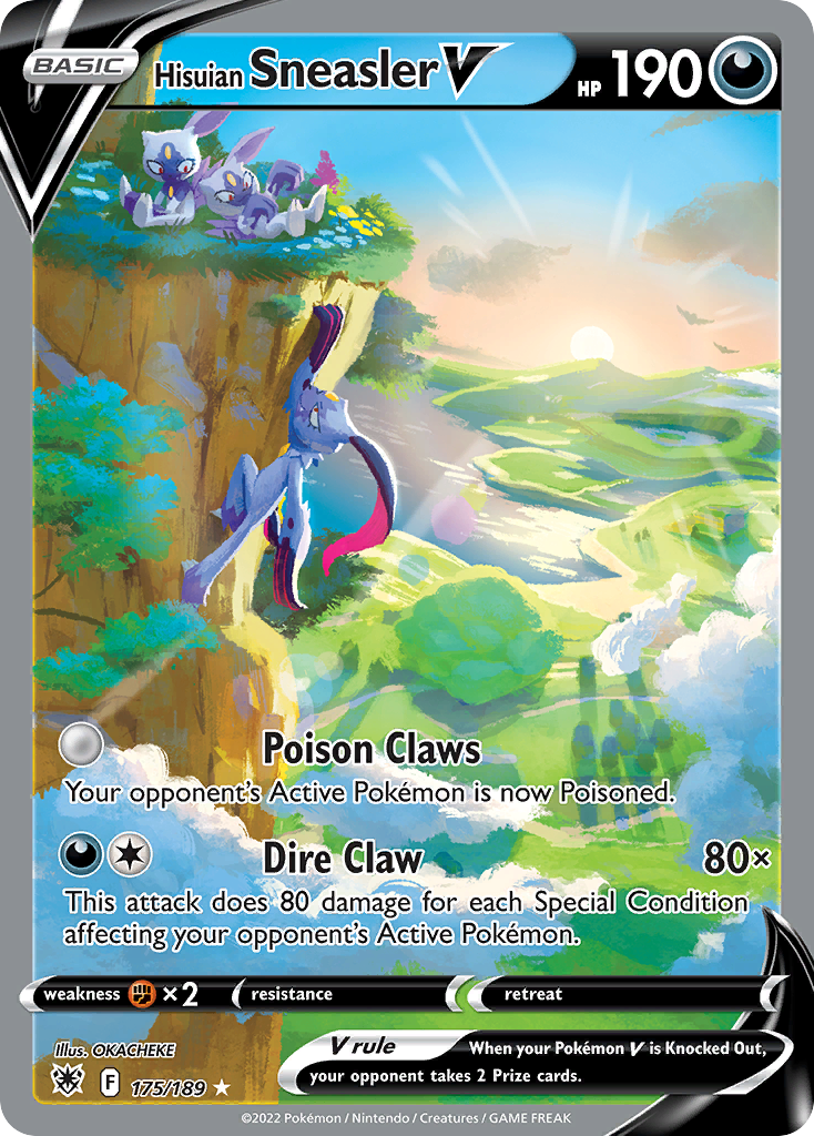 Hisuian Sneasler V 175/189 — English Pokémon Astral Radiance (2022)
