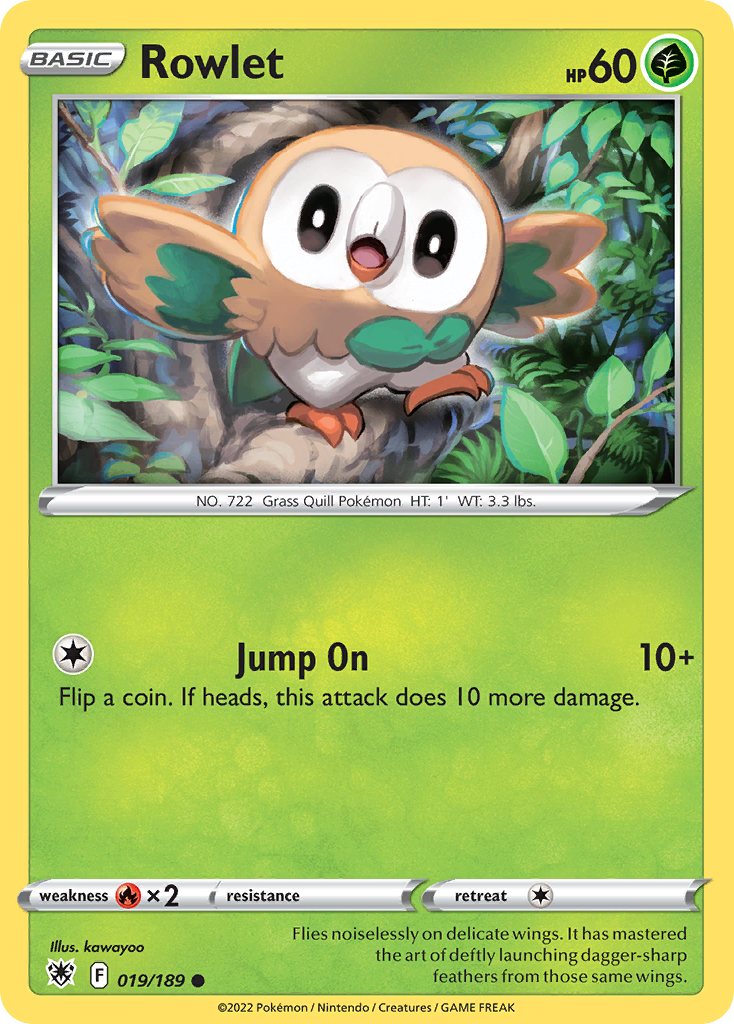 Rowlet 19/189 — English Pokémon Astral Radiance (2022)