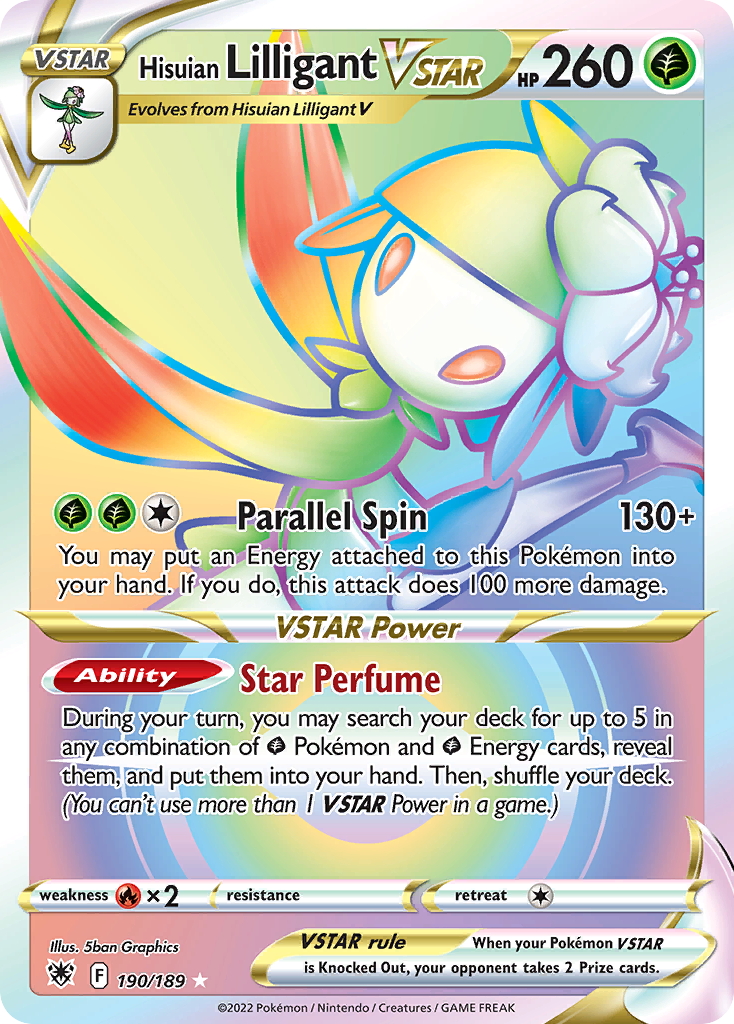 Hisuian Lilligant VSTAR 190/189 — English Pokémon Astral Radiance (2022)
