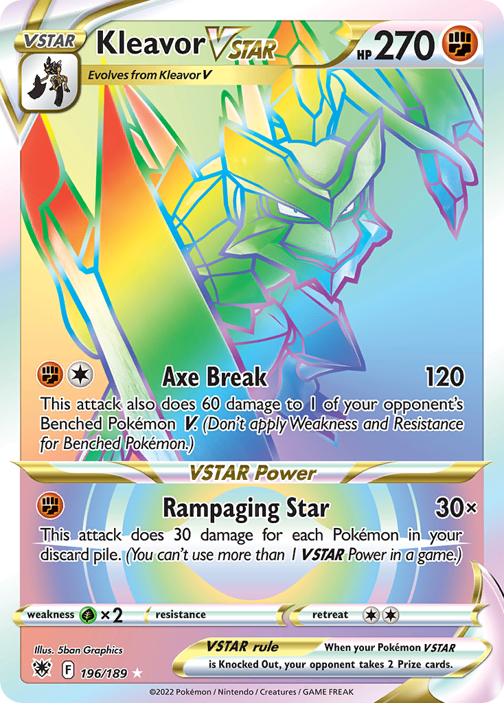Kleavor VSTAR 196/189 — English Pokémon Astral Radiance (2022)