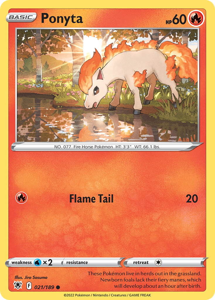 Ponyta 21/189 — English Pokémon Astral Radiance (2022)