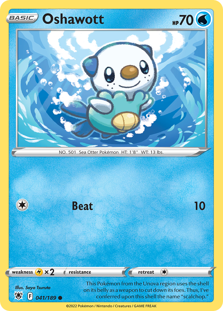 Oshawott 41/189 — English Pokémon Astral Radiance (2022)